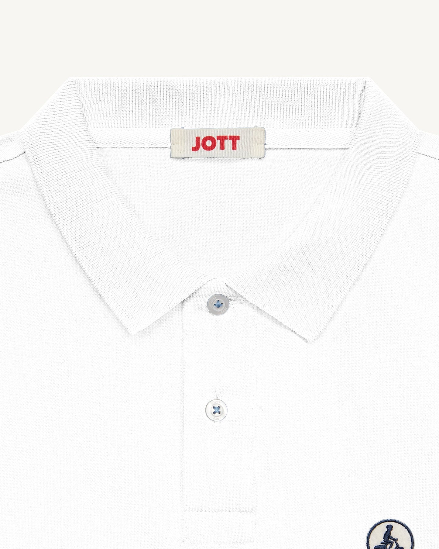 Polo en coton biologique Blanc Marbella